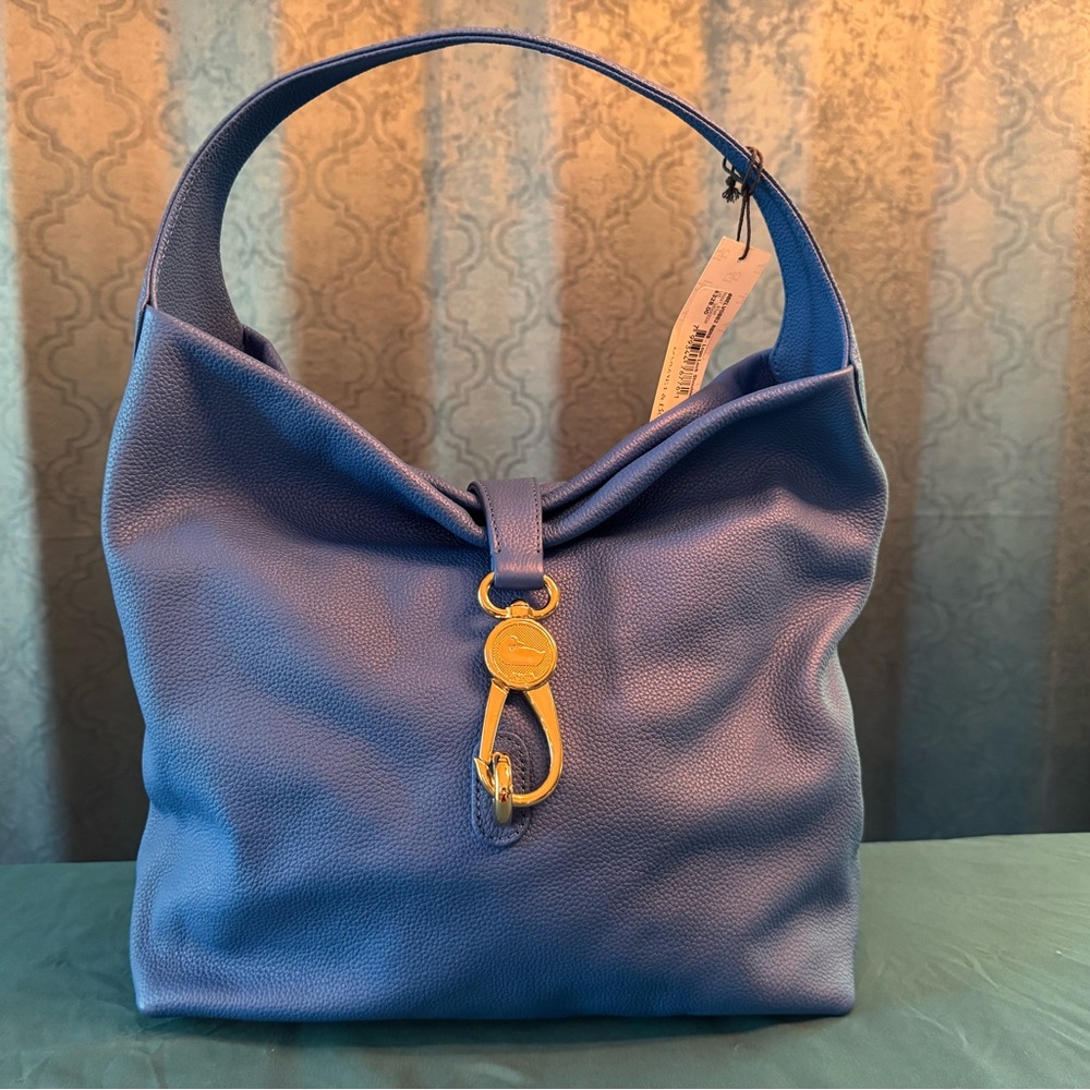 Blue Leather Dooney & Bourke Hobo Bag